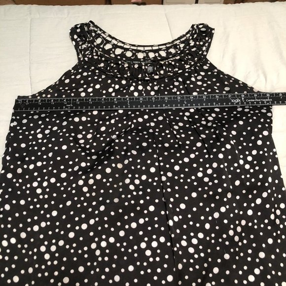 new direction womens sleeveless tank cut out neck design petite size PL - Picture 5 of 9